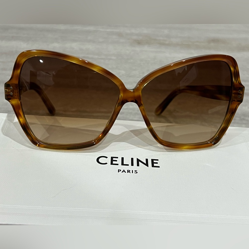 Celine Tortoise Shell Sunglasses - Picture 2 of 5